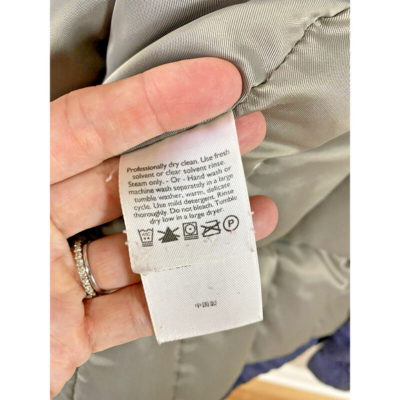 Eddie Bauer Weatheredge Goose Down Parka Coat Mens LARGE Blue Vintage 90s Jacket - Picture 7 of 7